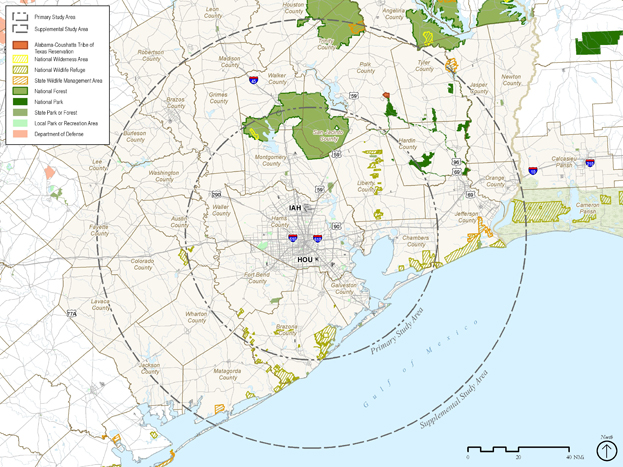 Houston Metrolplex area map